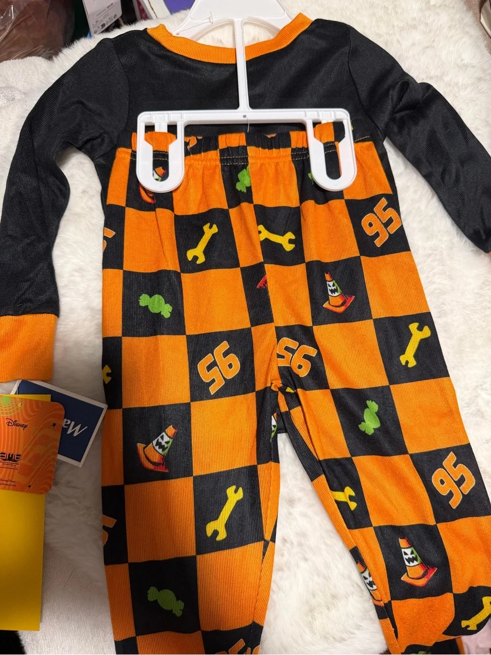 Disney Cars Black and Orange 'Truck or Treat' Pajama Costume Set